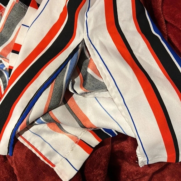 Vince  Camuto Sleeveless Tunic striped Blouse Sz L - Picture 13 of 13